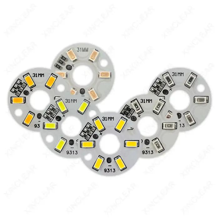 10pcs LED 3W 5V Couleur Lampe Perle Lumière Conseil Ampoule SMD5730 Rond Changeant Source De Lumière