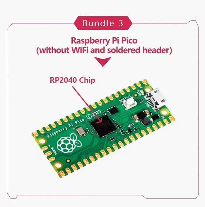 Raspberry Pi Pico/2 original, carte de développement Pico avec WiFi sans fil, Pico ou Pico H avec co