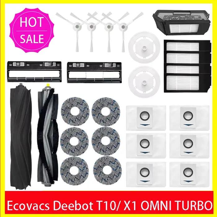Ecovacs Deebot X1 OMNI / T10 OMNI Robot aspirateur pièces de rechange, caoutchouc/brosse latérale, c