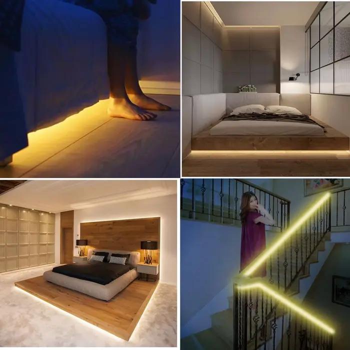 1M 2M DC 5V lampe USB mouvement LED rétro-éclairage LED TV cuisine LED bande main balayage ondulatio