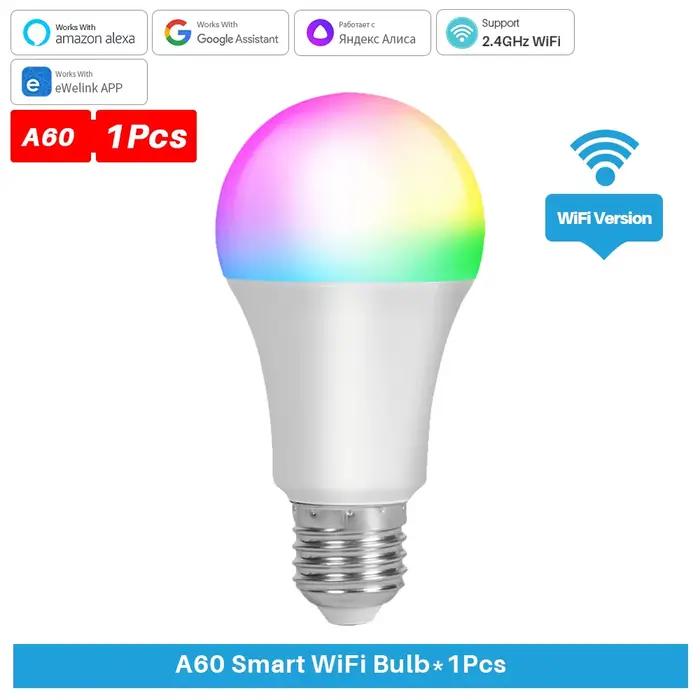 EWelink ampoule intelligente E27 WiFi lampe à bricoler soi-même à intensité variable lumière LED 100