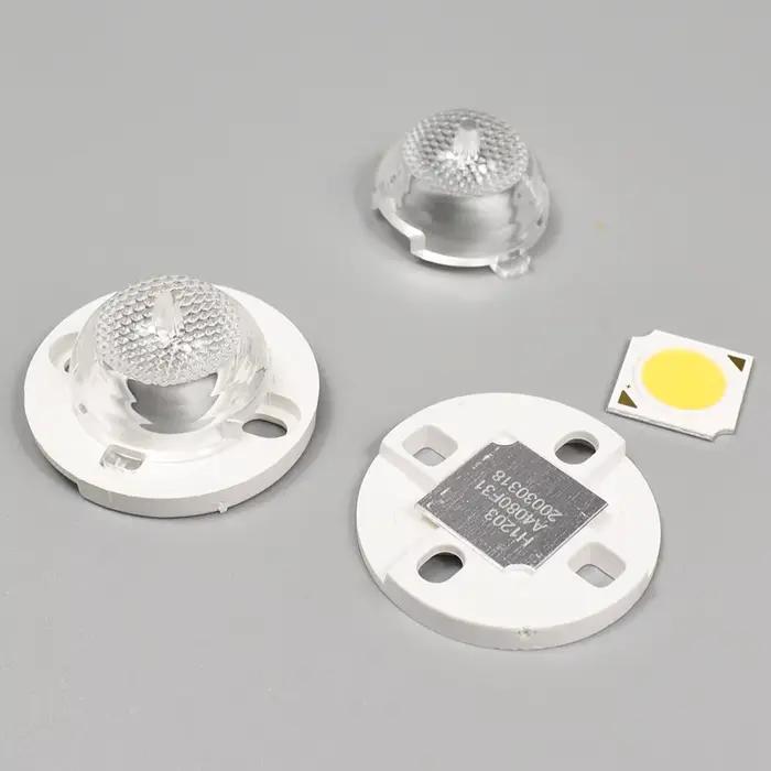 Support de support PC COB avec lentille LED (feixe 120 degrés, plaque de montage en plastique pour a