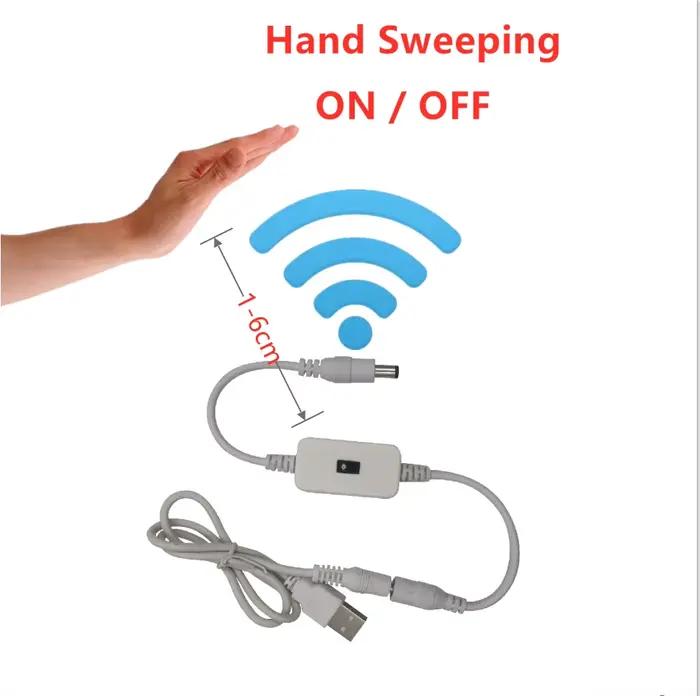 1M 2M DC 5V lampe USB mouvement LED rétro-éclairage LED TV cuisine LED bande main balayage ondulatio