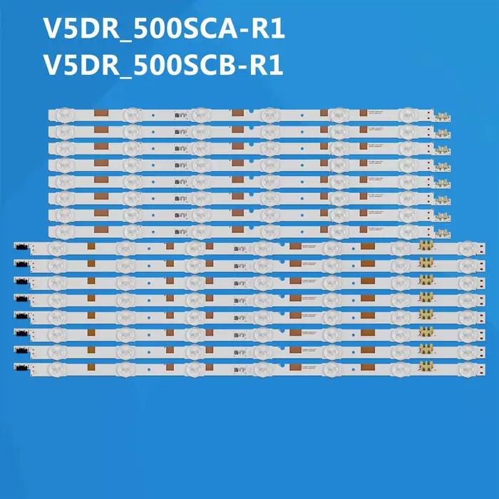 Bande de rétroéclairage LED, 16 pièces, pour Samsung UE50JU6800 UE50JU6850 UE50JU6800K UA50JS7200 UE