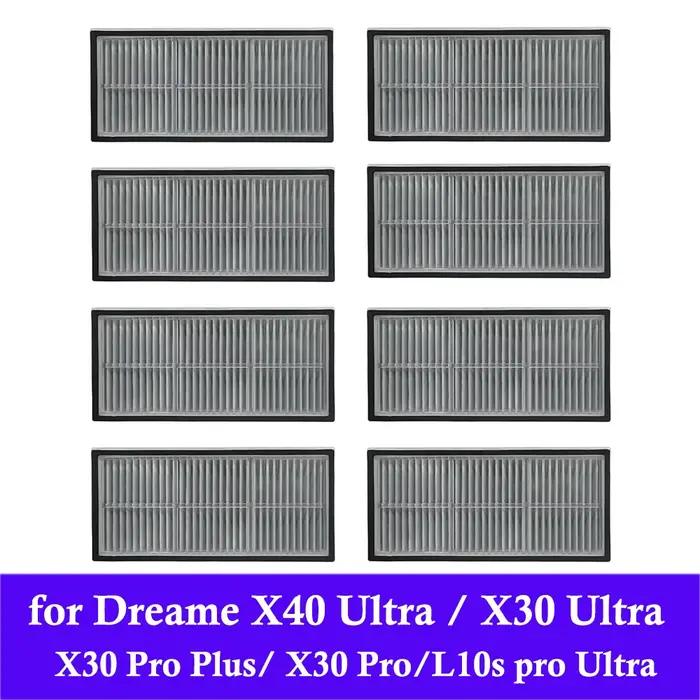 Filtres HEPA pour aspirateur Dreame L10s Pro Ultra Heat / X30 Ultra / L10s Ult X40 Ultra / X40 Pro,