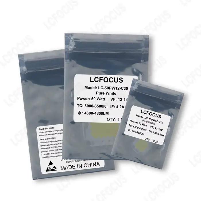 Ampoule LED DC 12 V 10 W 20 W 30 W 50 W lumière blanche chaude 3000 K 6000 K COB puce LED diode élec