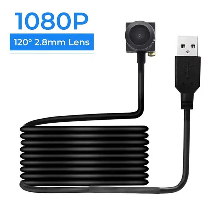 2MP Webcam Mini caméra USB avec objectif 2.8/3.7mm Full HD 1080P Webcam pour PC Mini caméra CCTV cam