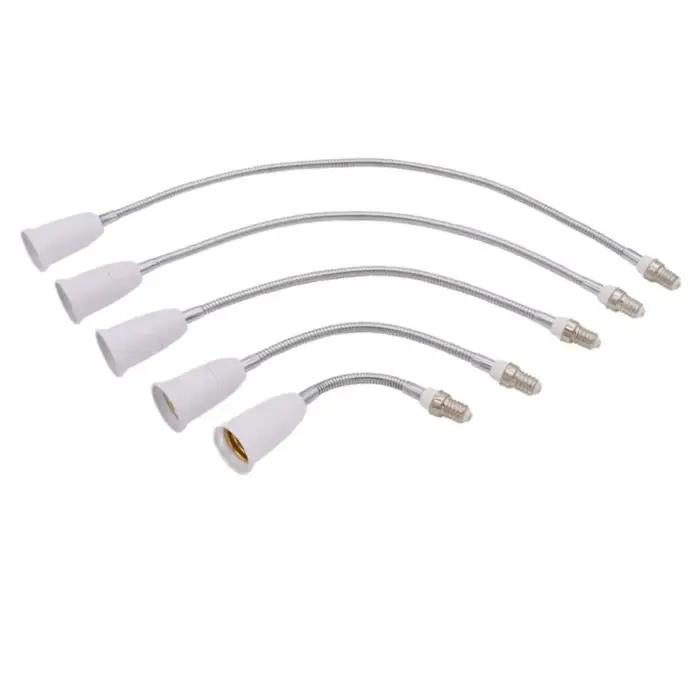 360 ℃ Coude E14 à E27 support de lampe allongé ampoule LED Base lampe douille 195mm 295mm 395m 495