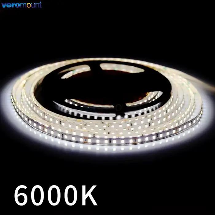 Bande LED 5m 5V DC 2835 60LED s/m 120LED s/m 1 LED par coupe bande Flexible 5mm 8mm PCB IP20 pas d'é