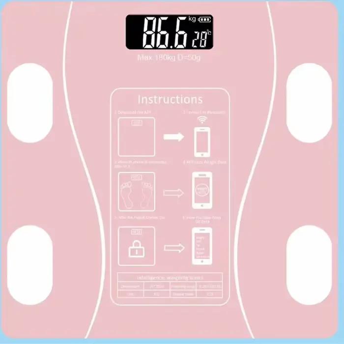 Balance de composition corporelle intelligente sans fil, balance de salle de bain numérique, analyse
