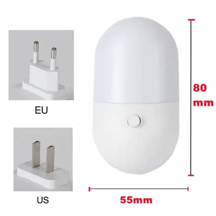 HHLZYH 3W économie d'énergie veilleuse enfichable LED prise d'alimentation lampe éclairage intérieur