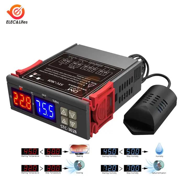 ThermoandreTemperature numérique Contrôleur d'humidité STC-3028 12V 24V 220V 10A citations Accueil T