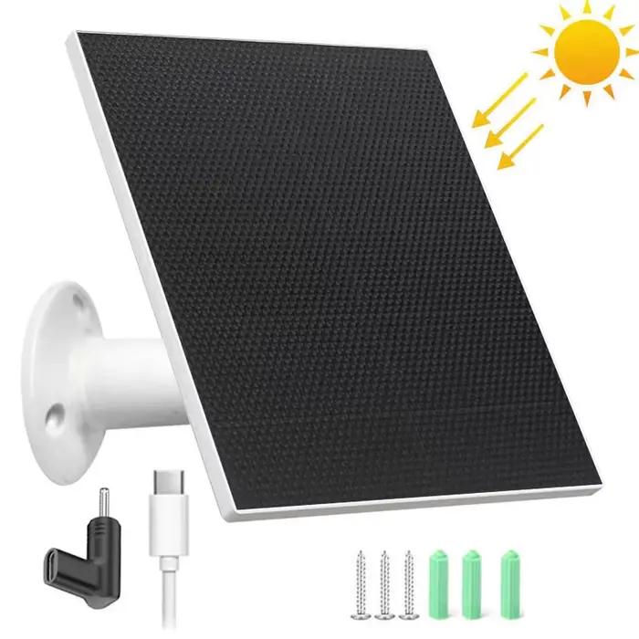 Panneaux solaires 10W pour Ring Stick Up Cam/Pro Battery Spotlight Cam Plus/Pro Battery Reolink Argu