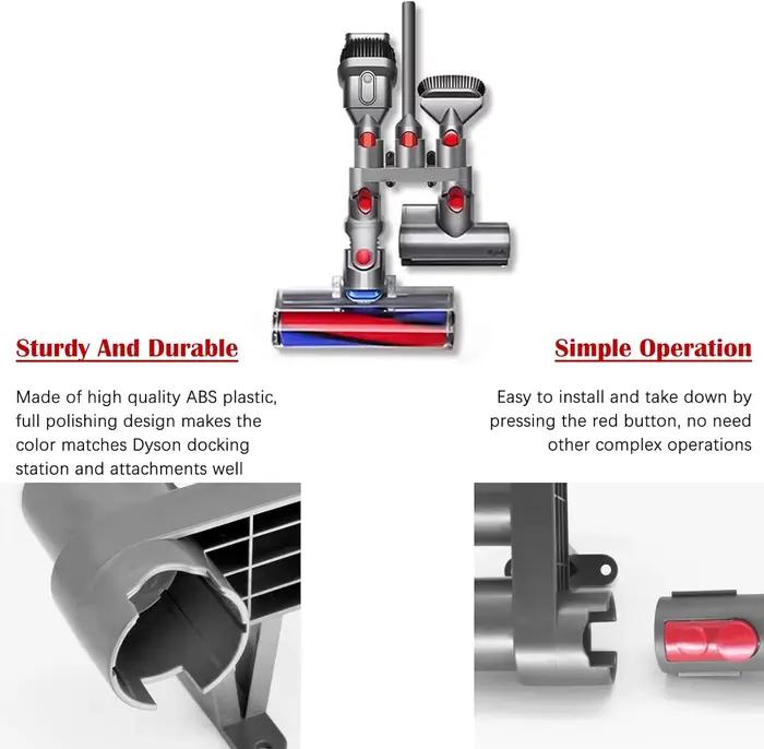 Support d'accessoires Compatible avec Dyson V7 V8 V10 V11 V15 Gen5, support de fixation pour aspirat