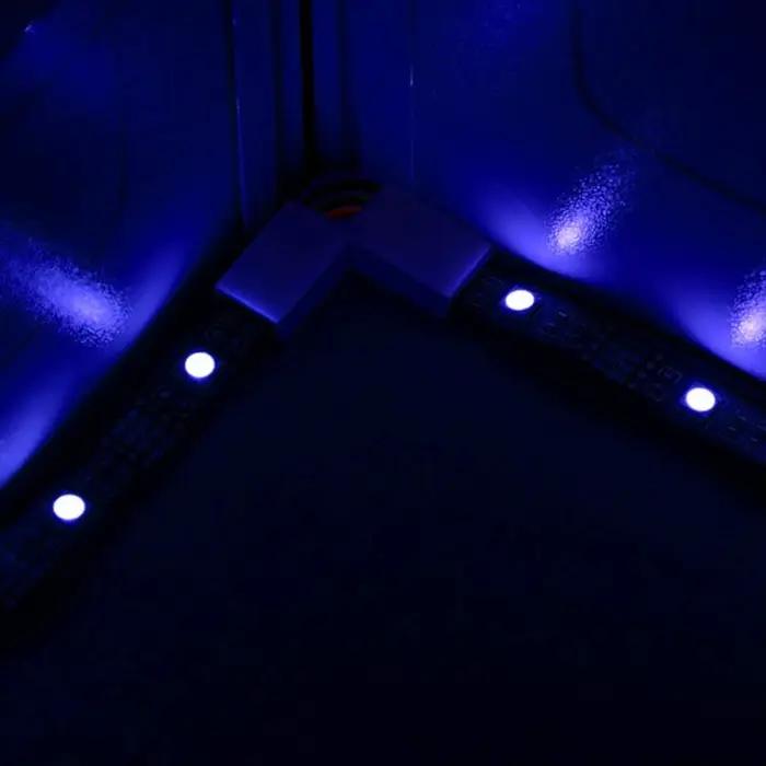 Nexillumi 10 connecteurs à 4 broches en forme de L (90-180 degrés) connecteurs de bande LED pour ban