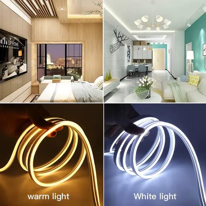 Bande néon alimentée par batterie IP65 étanche néon chaîne lampe rouge bleu rose blanc glace bleu 28