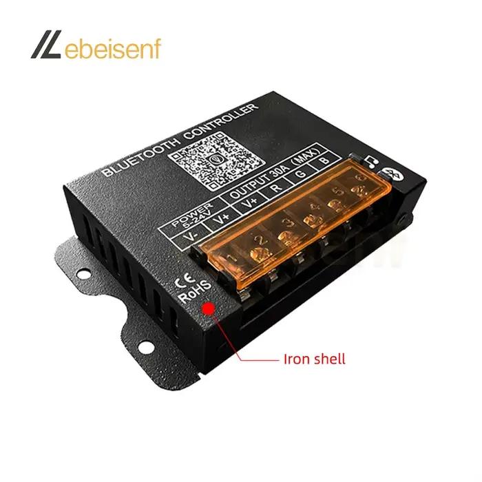Contrôleur de variateur intelligent Bluetooth RGB DC 5V 12V 24V 30A et télécommande RF sans fil à 29
