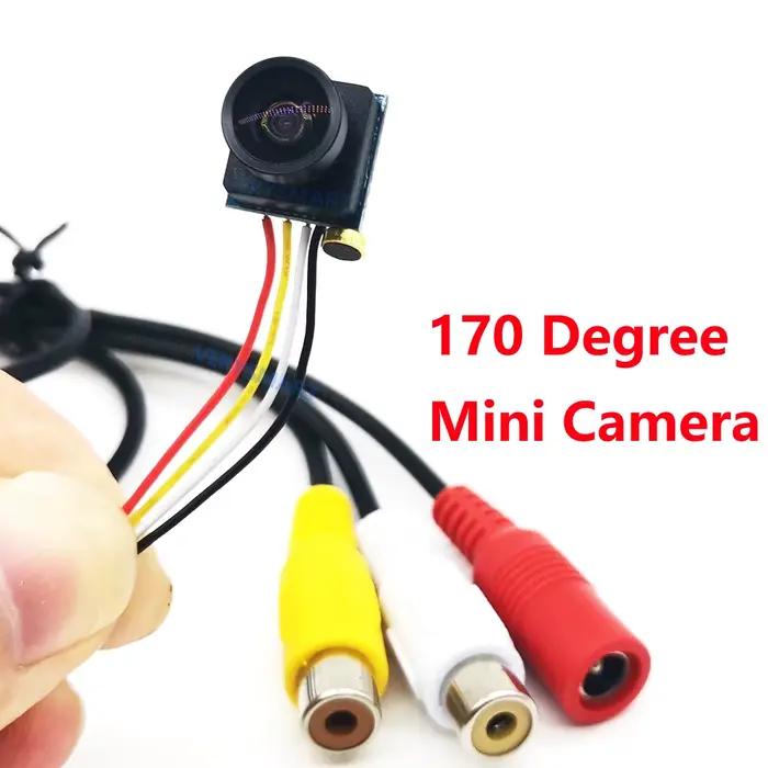 Super petite Mini caméra analogique grand Angle 170 degrés avec micro/Audio CVBS CMOS HD couleur CCT