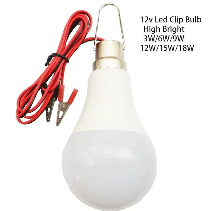 LED ampoule DC 12V 12V - 85v 3W 5W 9w 12W 15W 18w avec 1.2m fil commandé LED lumière 6000k pour la d