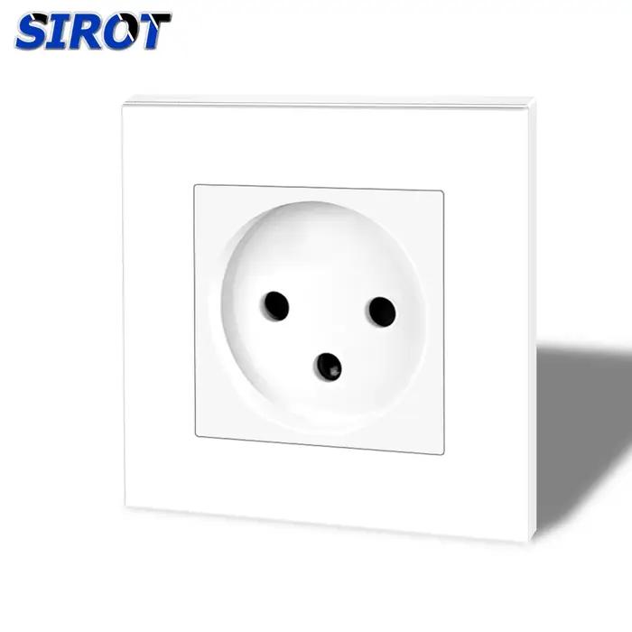 Prise israélienne SIROT avec USB type C, panneau PC ignifuge de 86 mm, prise murale standard israéli