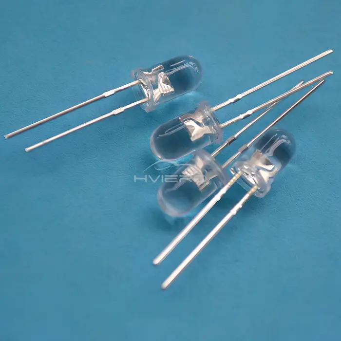 1000 pièces F5 5mm rond blanc rouge vert bleu jaune eau claire Led Super lumineux Ligte Diodes élect