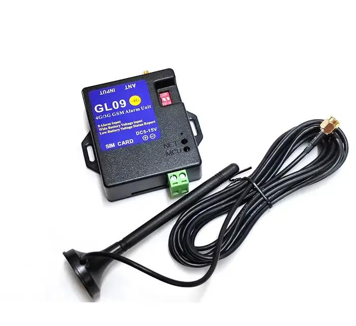 Système d'alarme GSM 2G 3G 4G GL09 8 canaux, unité d'alarme intelligente alimentée par batterie, séc