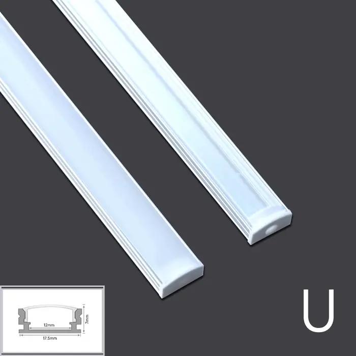 1-28 pcs/Lot perfil aluminium led coin profil en aluminium support de canal pour bande lumineuse LED