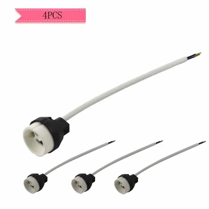 Adaptateur de connecteur de prise, 4 pièces, nouveau GU10 céramique LED/CFL/support de lampe halogèn