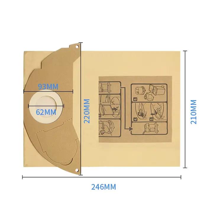Sacs en papier HEPA Pound pour aspirateur Karcher, pour modèles WD2250 WD3.200 MV2 MV3 WD3 A1000 A22