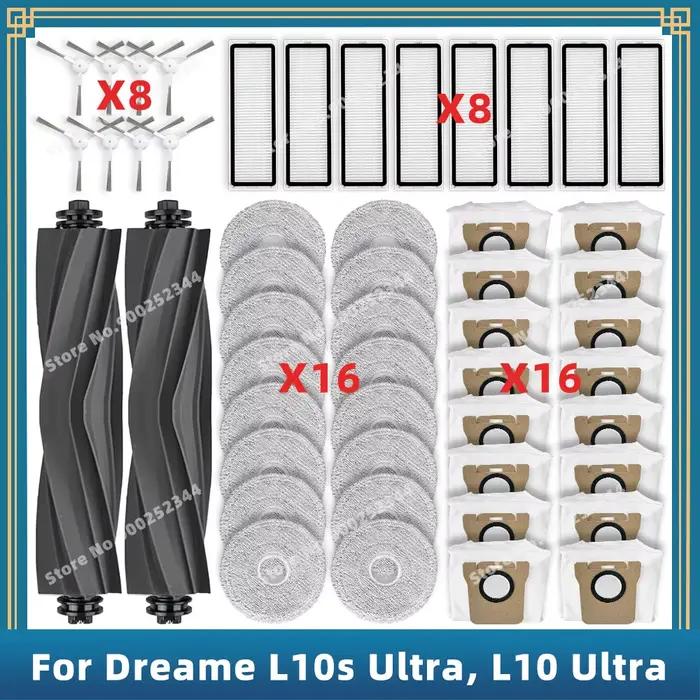 Pièces de rechange compatibles avec Dreame L10s Ultra / L10 Ultra, accessoires, brosse latérale à ro