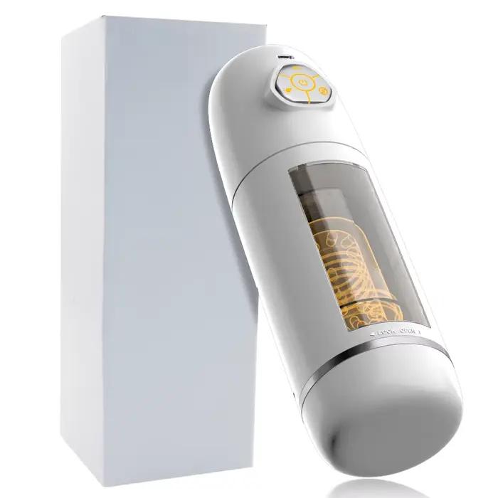 Masturbateur masculin tasse automatique télescopique rotatif chatte pénis exercice réel vagin Mastur