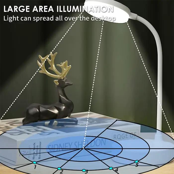 Lampe de bureau LED Portable prise USB alimentée par batterie Support de lampe de Table 3 couleurs g