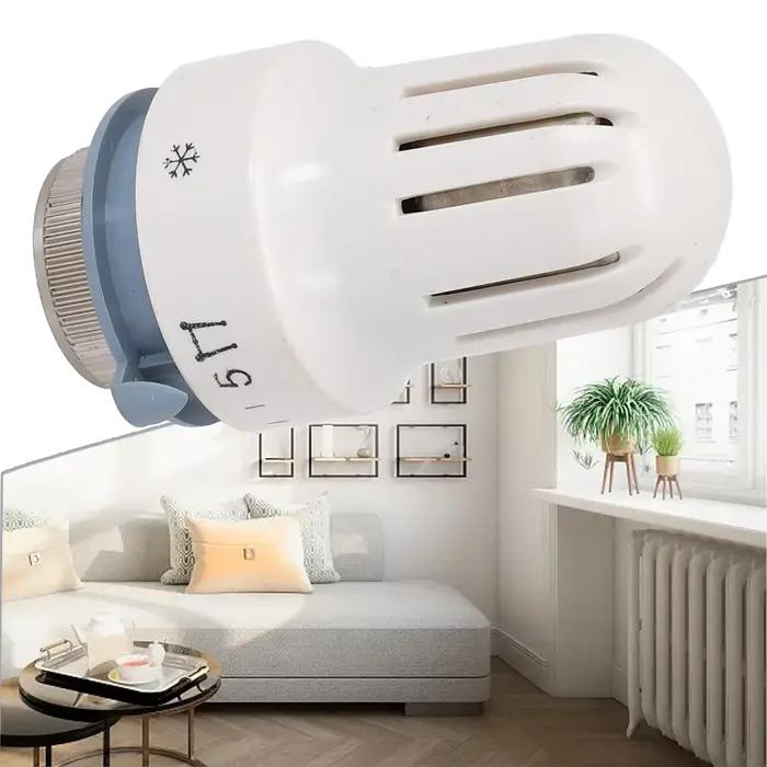 Vanne de chauffage à tête thermostatique, auto-ajustable, 8.7x3.4cm, contrôle, filetage M30x1.5, out