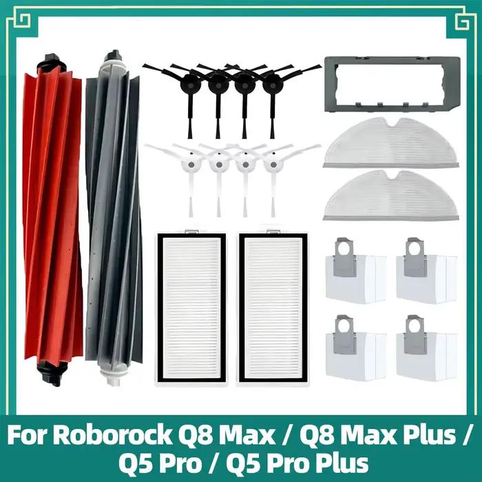 Compatible avec Roborock Q8 Max / Q8 Max Plus / Q5 Pro / Q5 Pro Plus Pièces de rechange Brosse princ