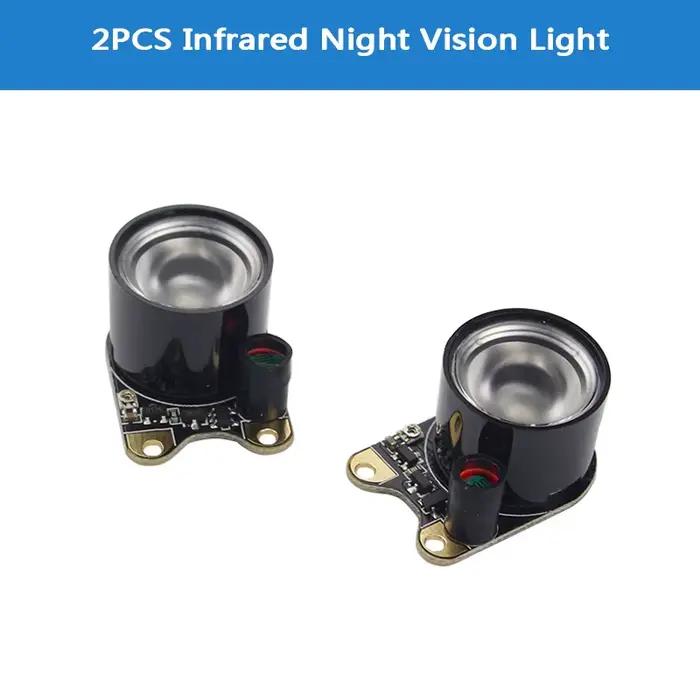 Caméra de Vision nocturne Raspberry Pi avec 2 lumières infrarouges 5MP OV5647 Webcam 75 175 caméra I