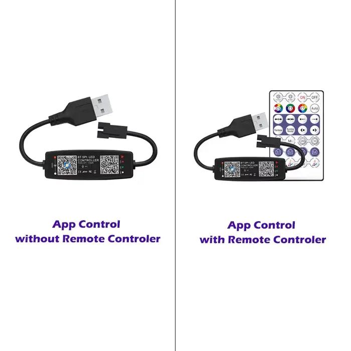 WS2812B contrôleur Bluetooth musique APP contrôle pour Pixel LED bande lumineuse SK6812 WS2811 WS281