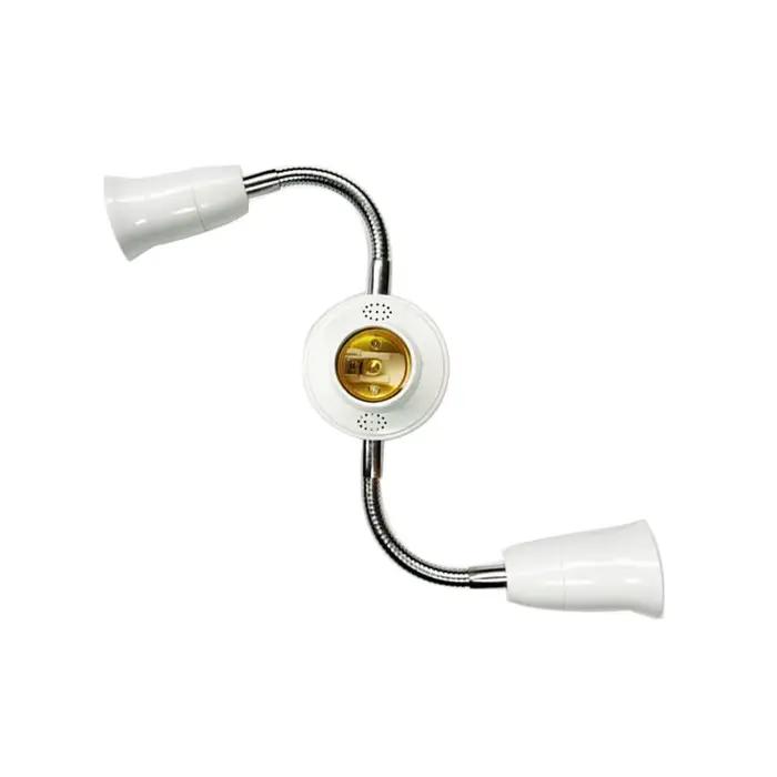 E27 multi tête tube flexible LED tête de lampe de conversion universelle double tête lampe étendue t