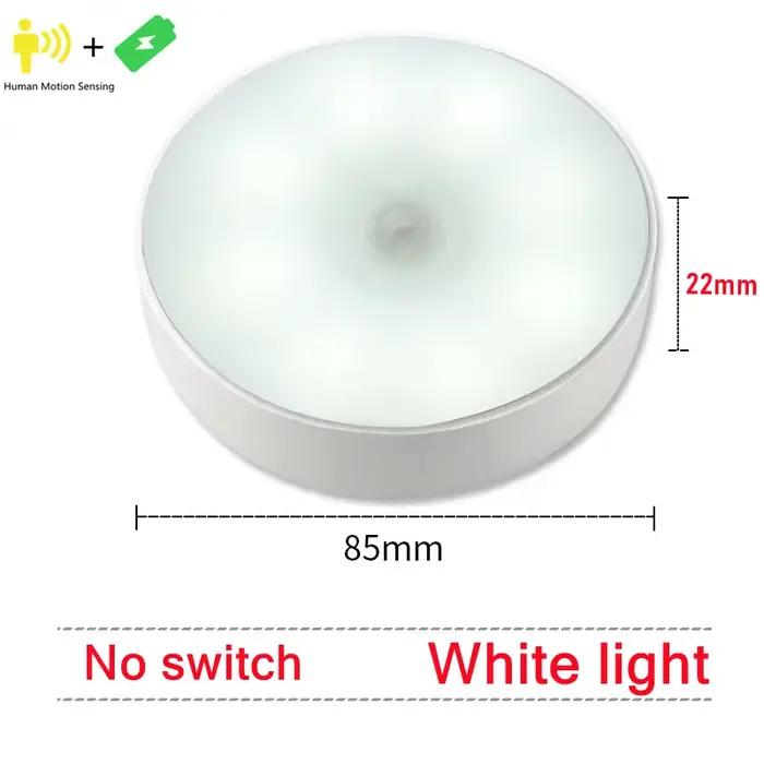 Capteur de mouvement lumière Led USB veilleuses lampe Rechargeable pour chambre escalier couloir gar