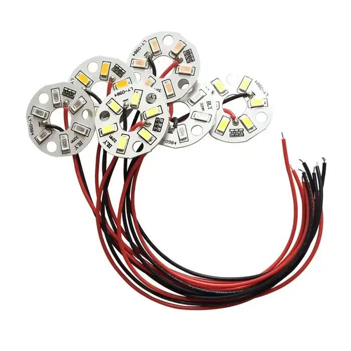10pcs LED 3W 5V Couleur Lampe Perle Lumière Conseil Ampoule SMD5730 Rond Changeant Source De Lumière