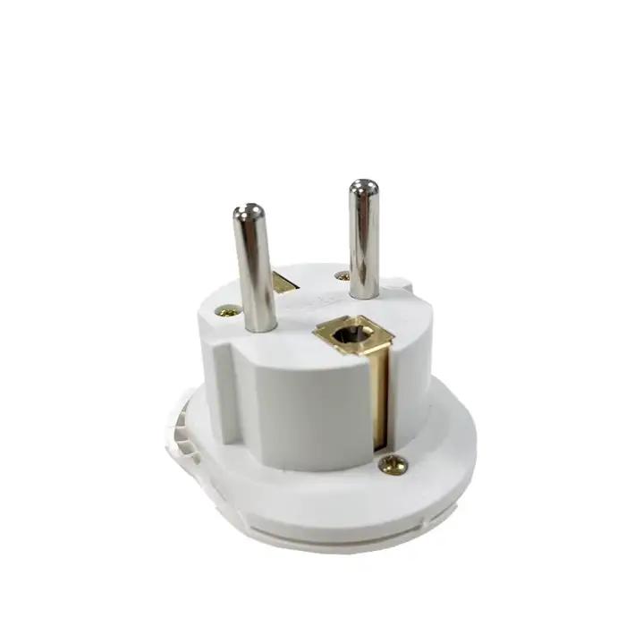 Adaptateur de Voyage Universel 16A 250V Prise Corée UE 2 Broches Rondes Haute Qualité pour AU US UK CN vers UE KR