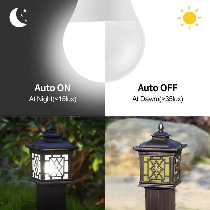 Ampoule LED avec capteur de lumière E27