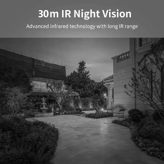 Caméra IP fixe Hikvision 4MP 8MP AcuSense WDR avec micro intégré
