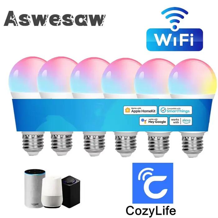 Ampoule intelligente WiFi E27 LED RGB