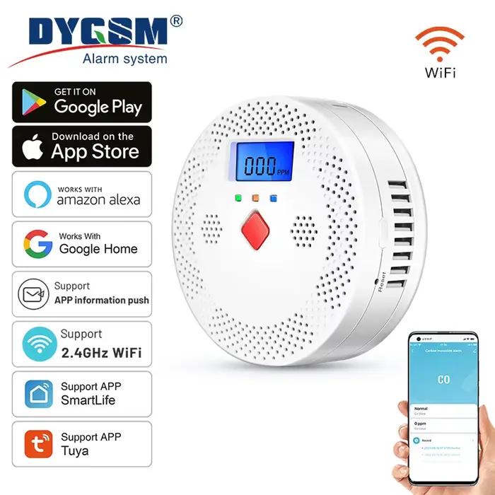 Détecteur de monoxyde de carbone intelligent Tuya