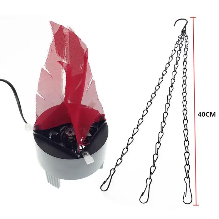 Lampe LED suspendue à effet de feu dynamique