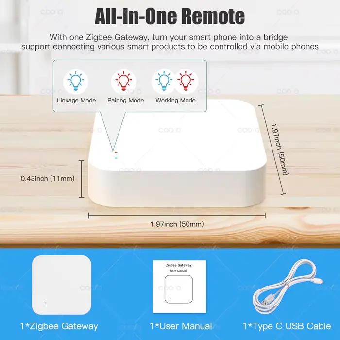 Zigbee 3.0 Hub de passerelle pour maison intelligente