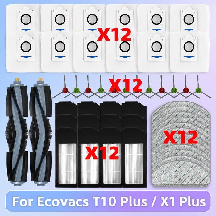 Pièces de rechange pour aspirateur Robot Ecovacs T10 Plus / X1 Plus
