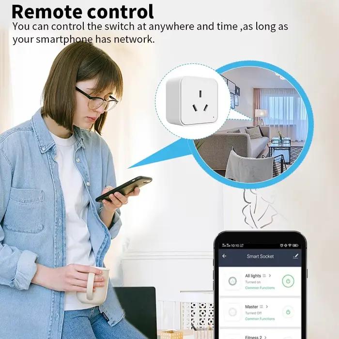 Prise intelligente Tuya Zigbee 3.0 standard AU avec surveillance de la consommation d'énergie