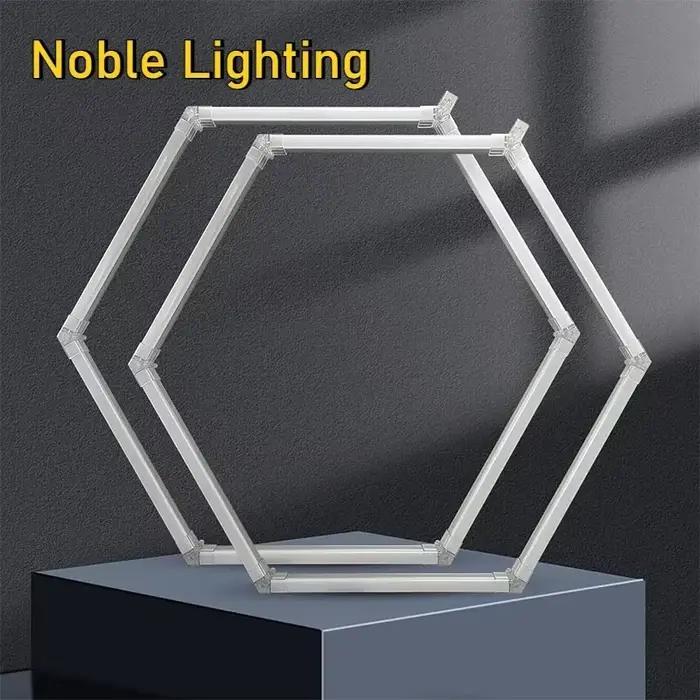 Plafonnier Led hexagonal en nid d'abeille 5000K