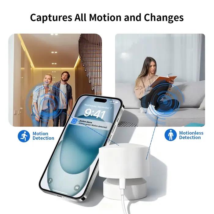 Détecteur de présence humaine intelligent Zigbee ou Wi-Fi